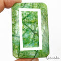 Certified 760 Ct Natural Brazilian Green Emerald Octagon Cut Huge Loose Gemstone