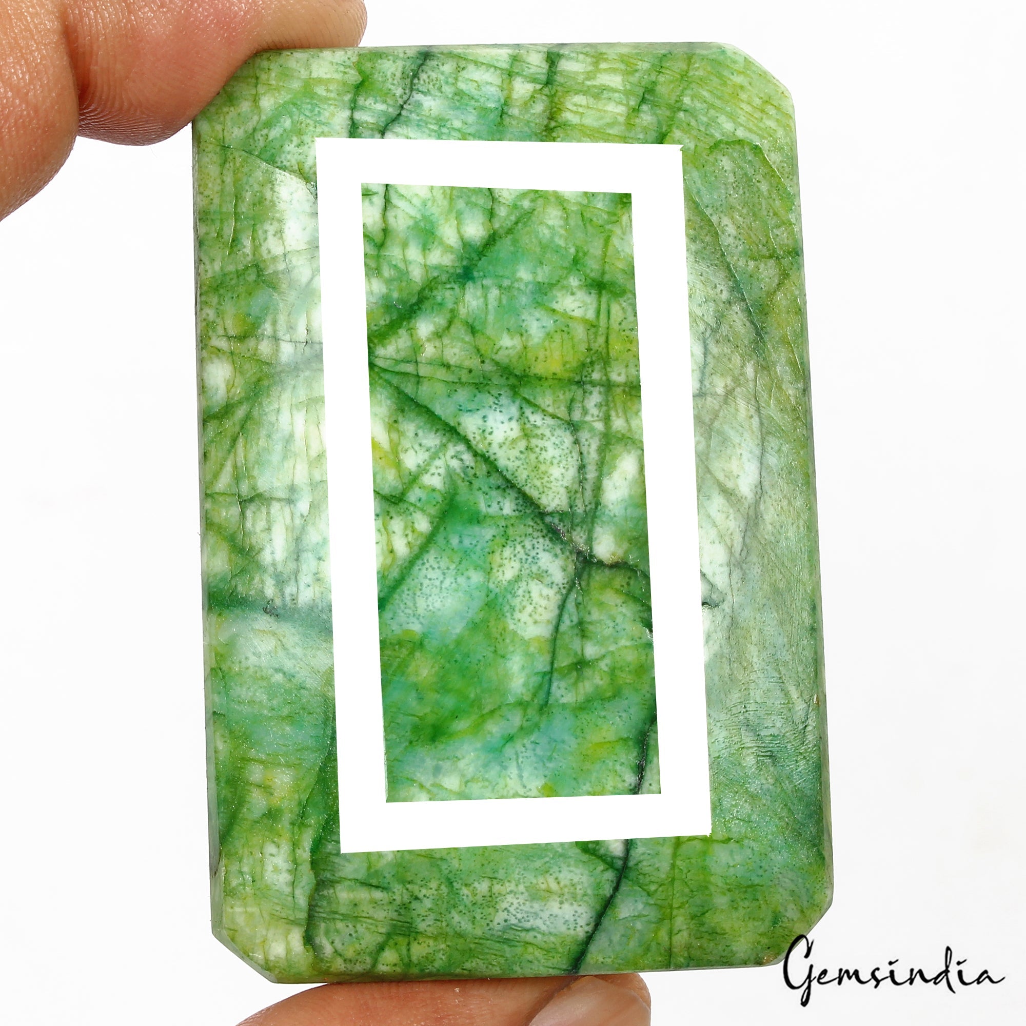 Certified 760 Ct Natural Brazilian Green Emerald Octagon Cut Huge Loose Gemstone