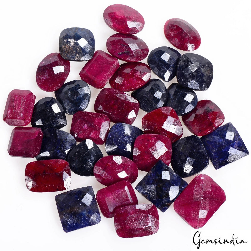 Ruby Lot, Loose Gemstone, Color Enhanced — 32 Pieces, 11mm, 230.80 Ct