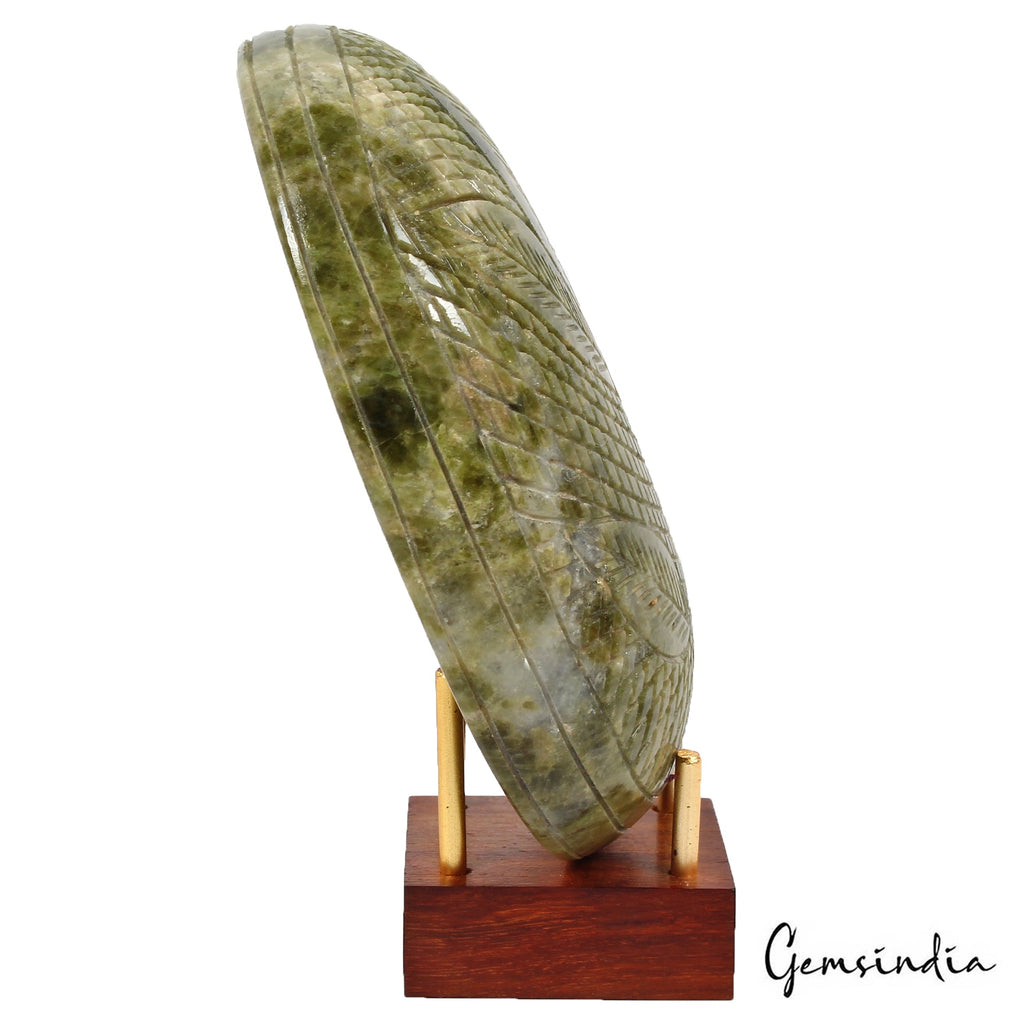 2640 Ct Natural Green Vessonite Round Hand Carved Earth Mined Huge Loose Gems