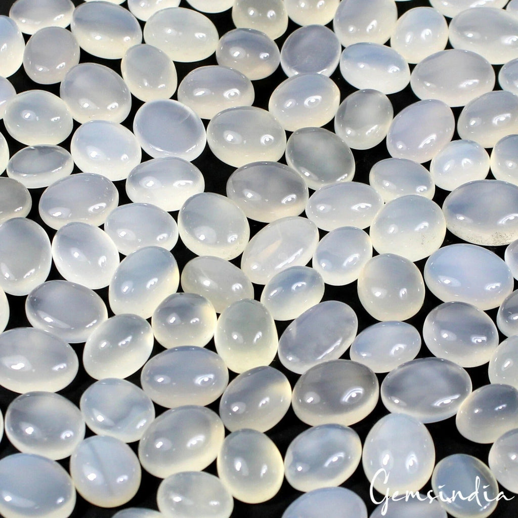 110 Pcs Natural Moonstone 10-15 Untreated Top Quality Oval Cabochon Gemstones