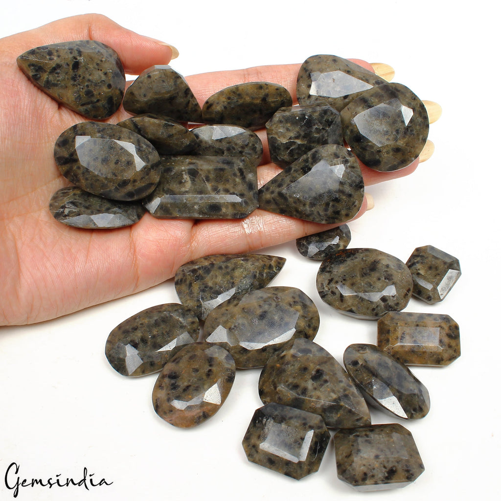 1550 Ct/24 Pcs Natural Untreated Leopard Pattern Sapphire Mix Cut Loose Gems Lot