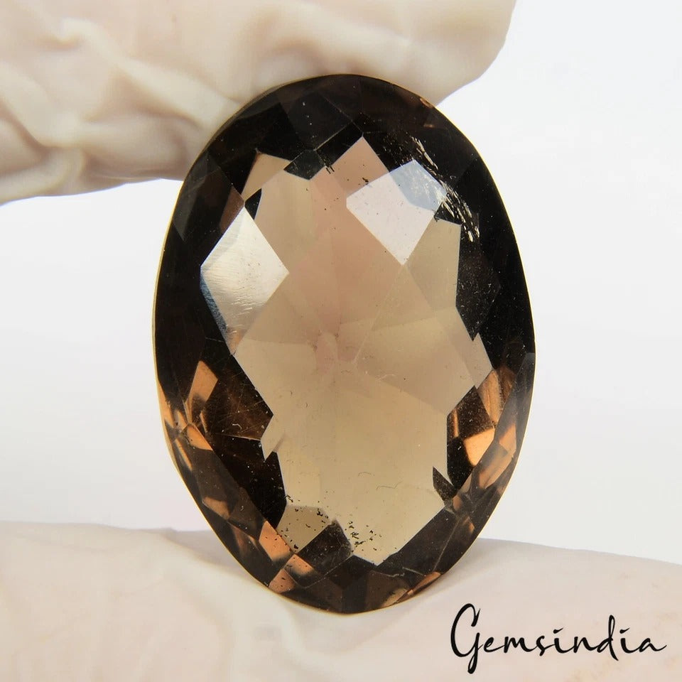 Smoky Quartz Loose Gemstone — 29x20x15 mm, 51.00 Ct