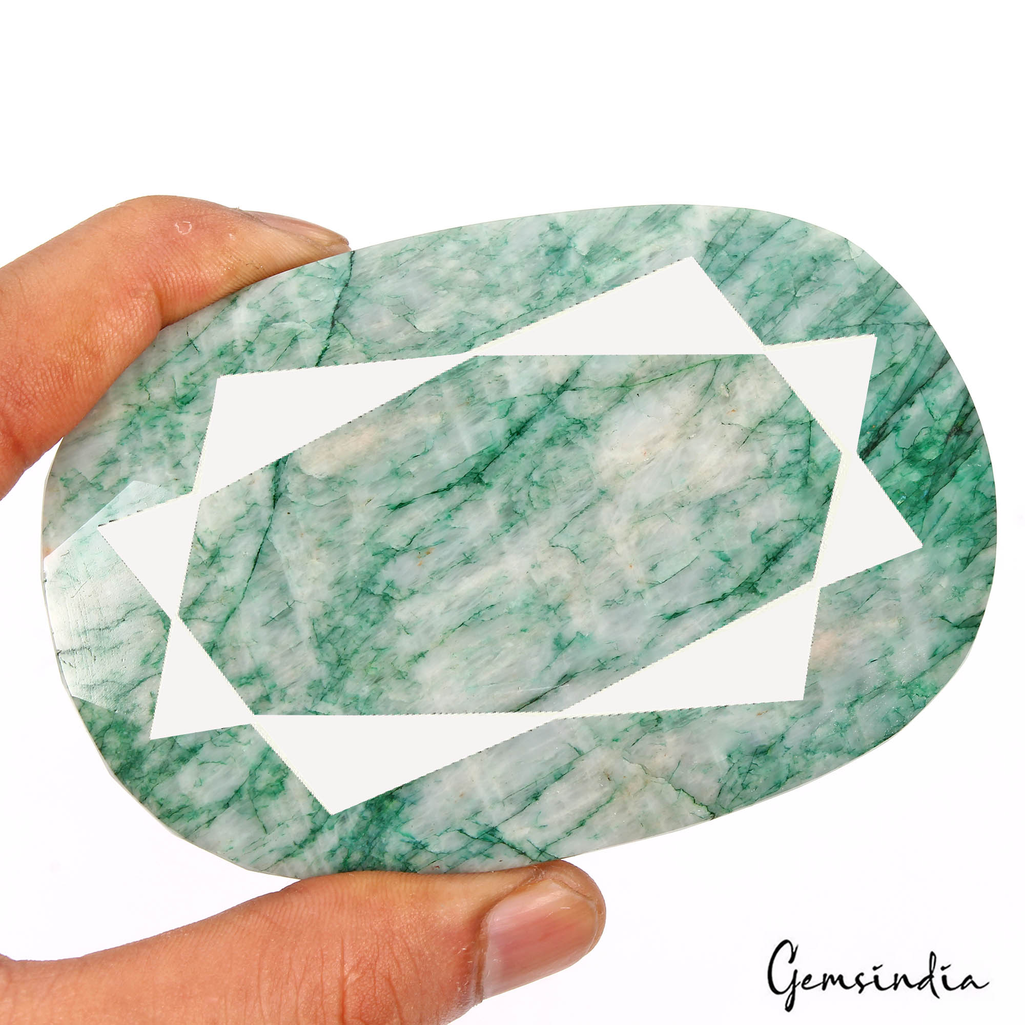 1800 Cts Natural Brazilian Green Emerald Oval Faceted Earth Mined Loose Huge Gem