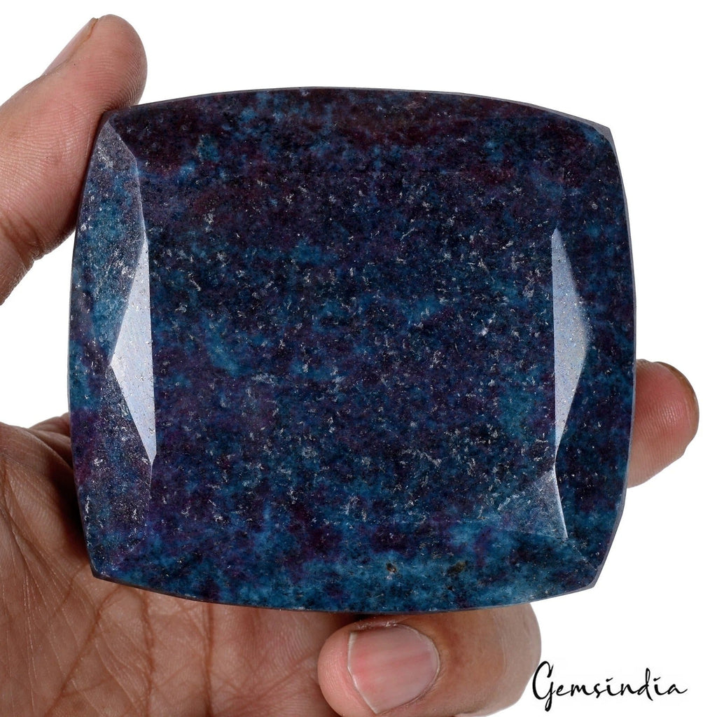 Huge 3390 Ct Natural Untreated Bi Color Ruby Kyanite Cushion Cut Museum Size Gem