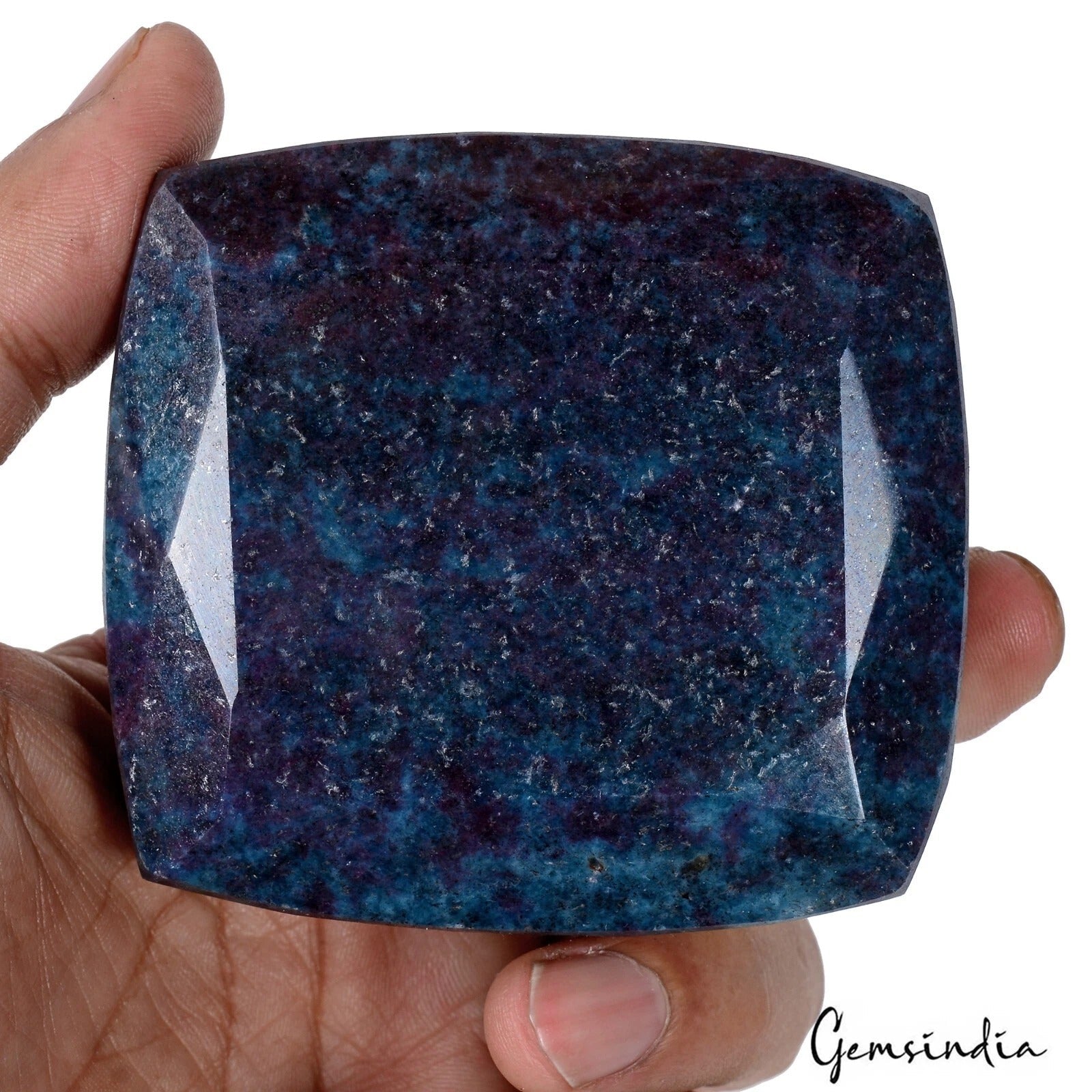 Huge 3390 Ct Natural Untreated Bi Color Ruby Kyanite Cushion Cut Museum Size Gem