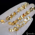124.75Ct Natural Yellow Citrine Gemstone –10-15mm Loose Stone for Jewelry Making