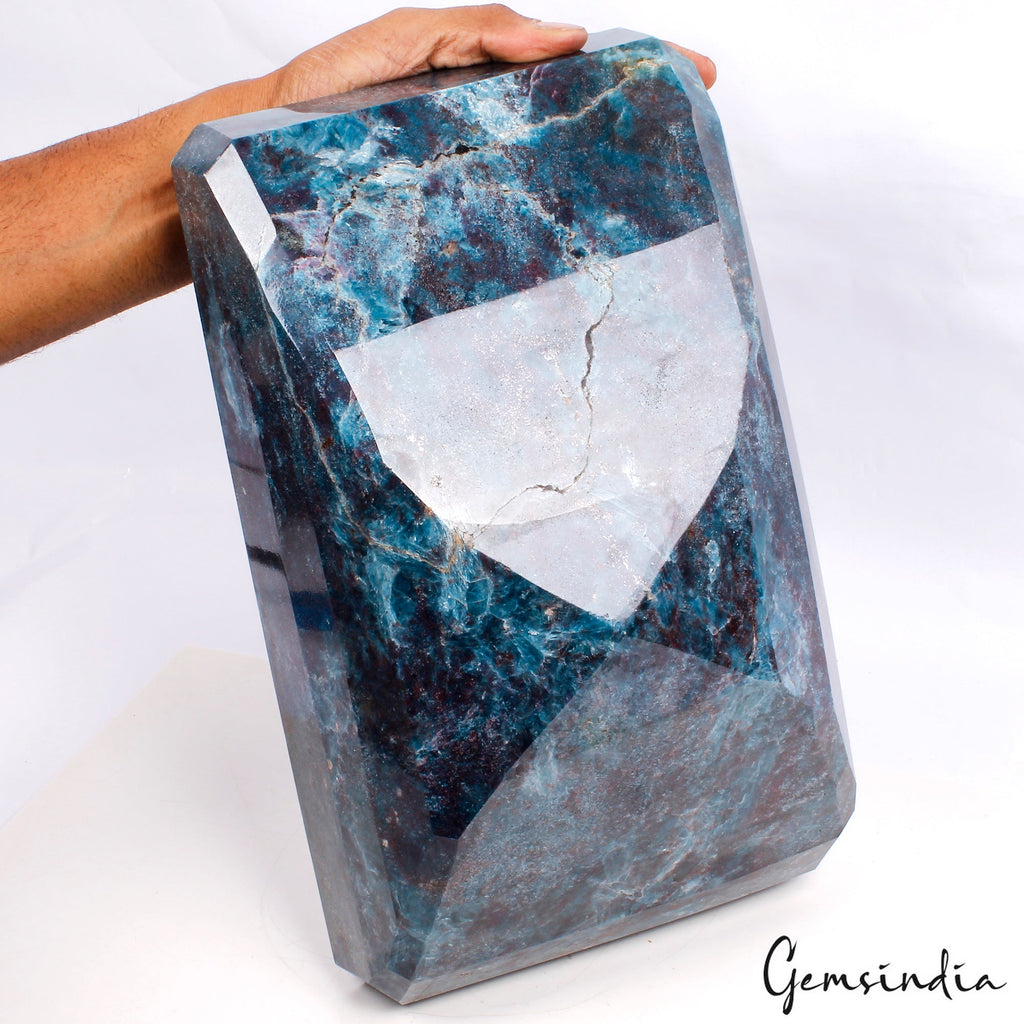 20Kilo Natural Untreated Ruby Kyanite Octagon Cut Large Gemstone From Madagascar