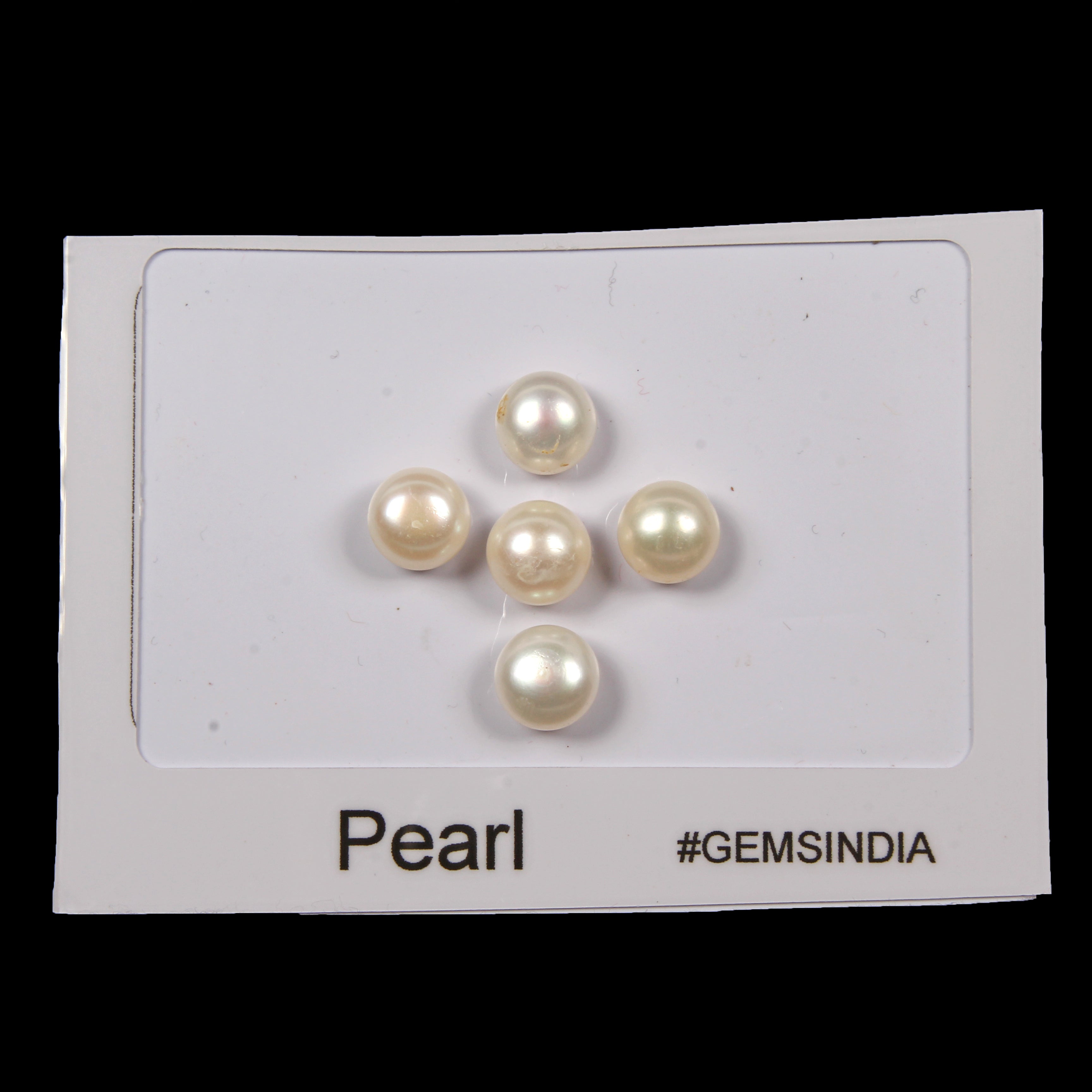 34.00 Ct/10mm Natural Freshwater Pearl Loose Fresh Water White Gemstones- 5 Pcs