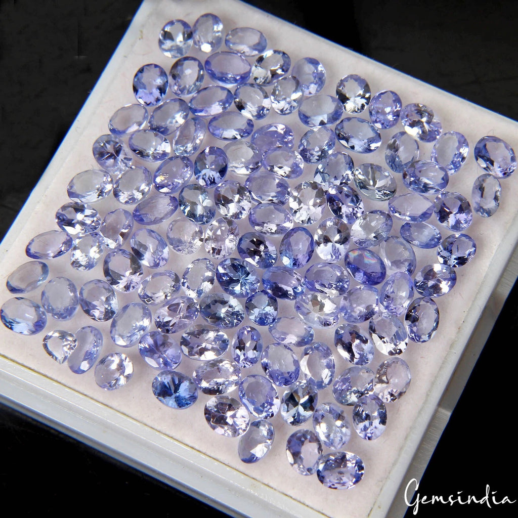 Tanzanite Lot, Loose Gemstone, Violet — 103 Pieces, 4mm, 15.10 Ct, Tanzania