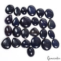 300 Ct/21 Pcs Natural Blue Sapphire Mix Cab 13-19mm Loose Gemstones For Jewelry