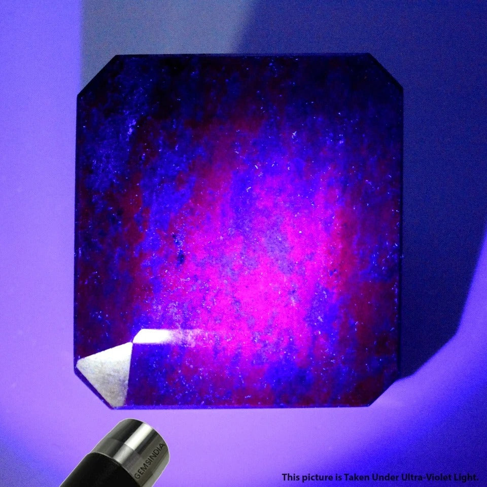 4460 Ct Natural Untreated Ruby Kyanite Octagon Cut Huge Gemstone From Madagascar