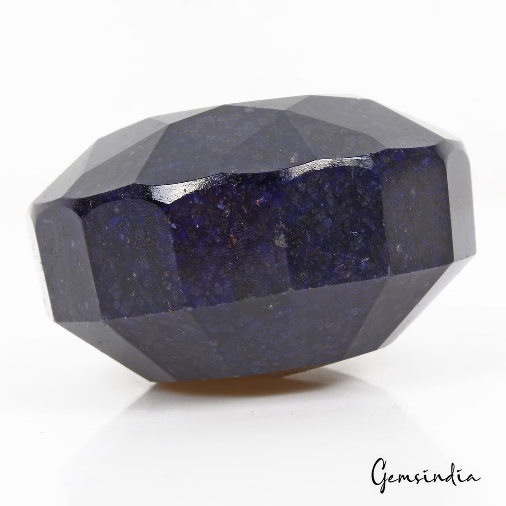 Huge 1660 Cts Natural African Dark Blue Sapphire Round Cut Earth Mined Loose Gem