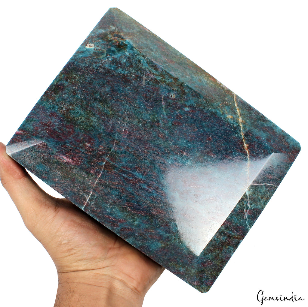 Ruby Kyanite Loose Gemstone, Octagon Cut, Untreated — 7.2x5.5x2.25 Inches, 22900 Ct (4.58 Kg), Madagascar