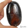 1360 Ct Natural Untreated Brown Red Tiger Eye Oval Carving Earth Mined Loose Gem