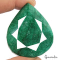 470 Ct Natural Green Brazilian Emerald Pear Faceted Earth Mined Loose Gemstone