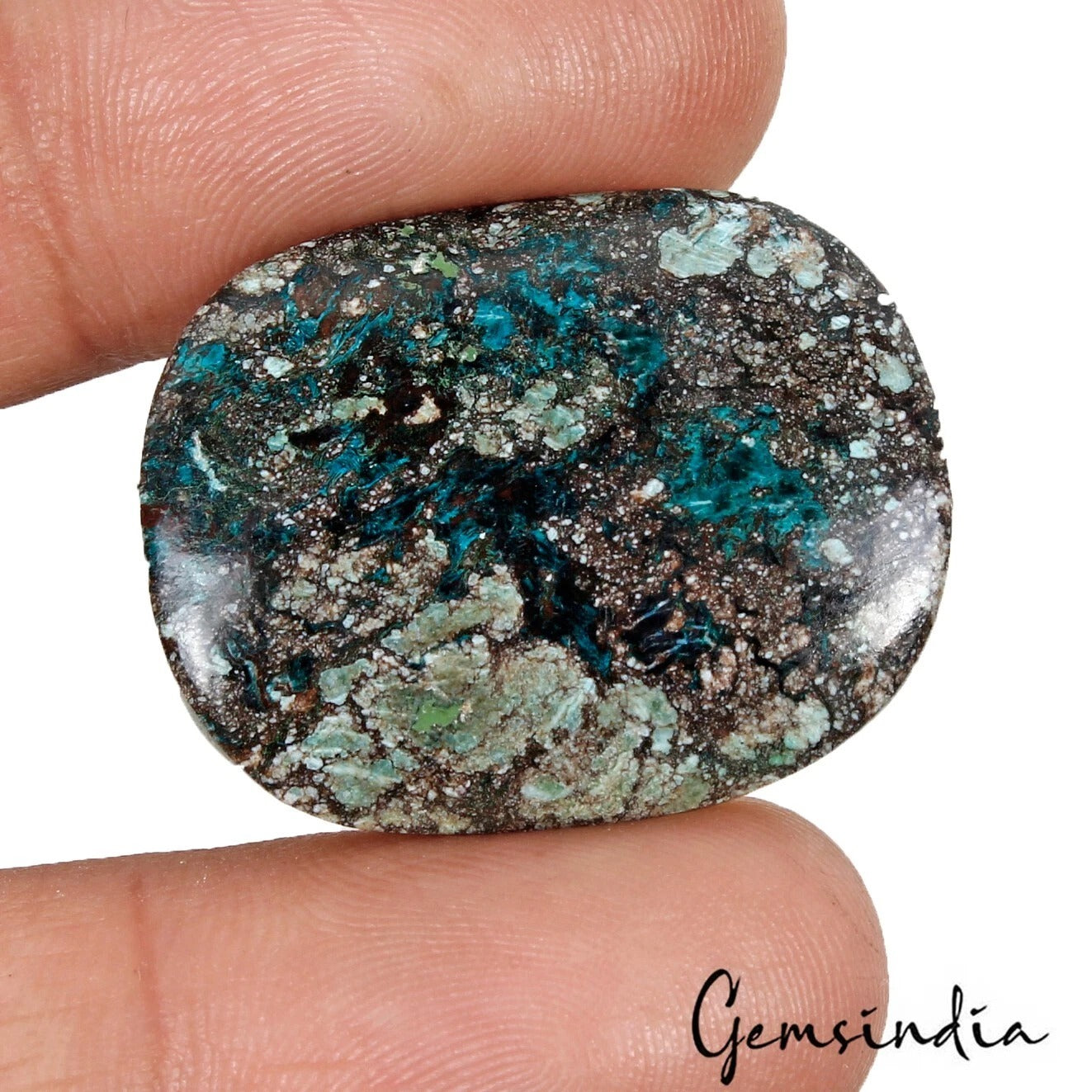 43.40 Ct Natural Designer Turquoise Cushion Cab Loose Gems For Making Jewelry