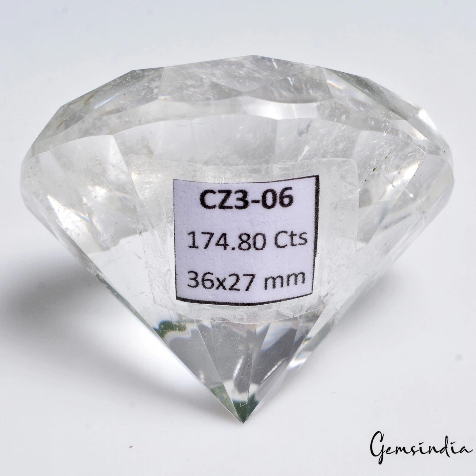 174.80 Cts Natural White Crystal Quartz Round Faceted Cut Mineral Loose Rare Gem