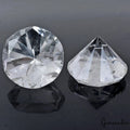 266.50 Cts Natural Untreated White Crystal Quartz Mineral Round Diamond Cut Gem