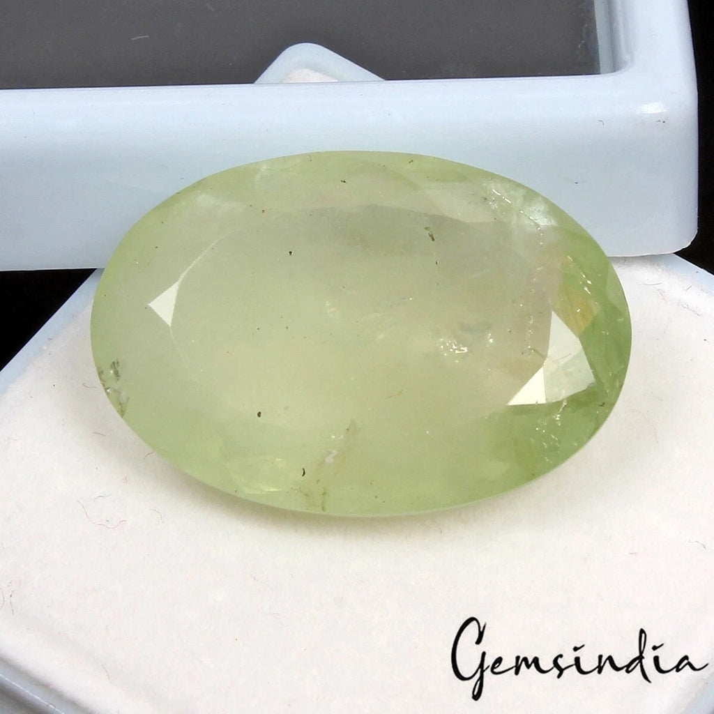 Big! 24.30 Cts~25x17mm Oval Natural Green Aquamarine Unheated Gemstone, Brazil