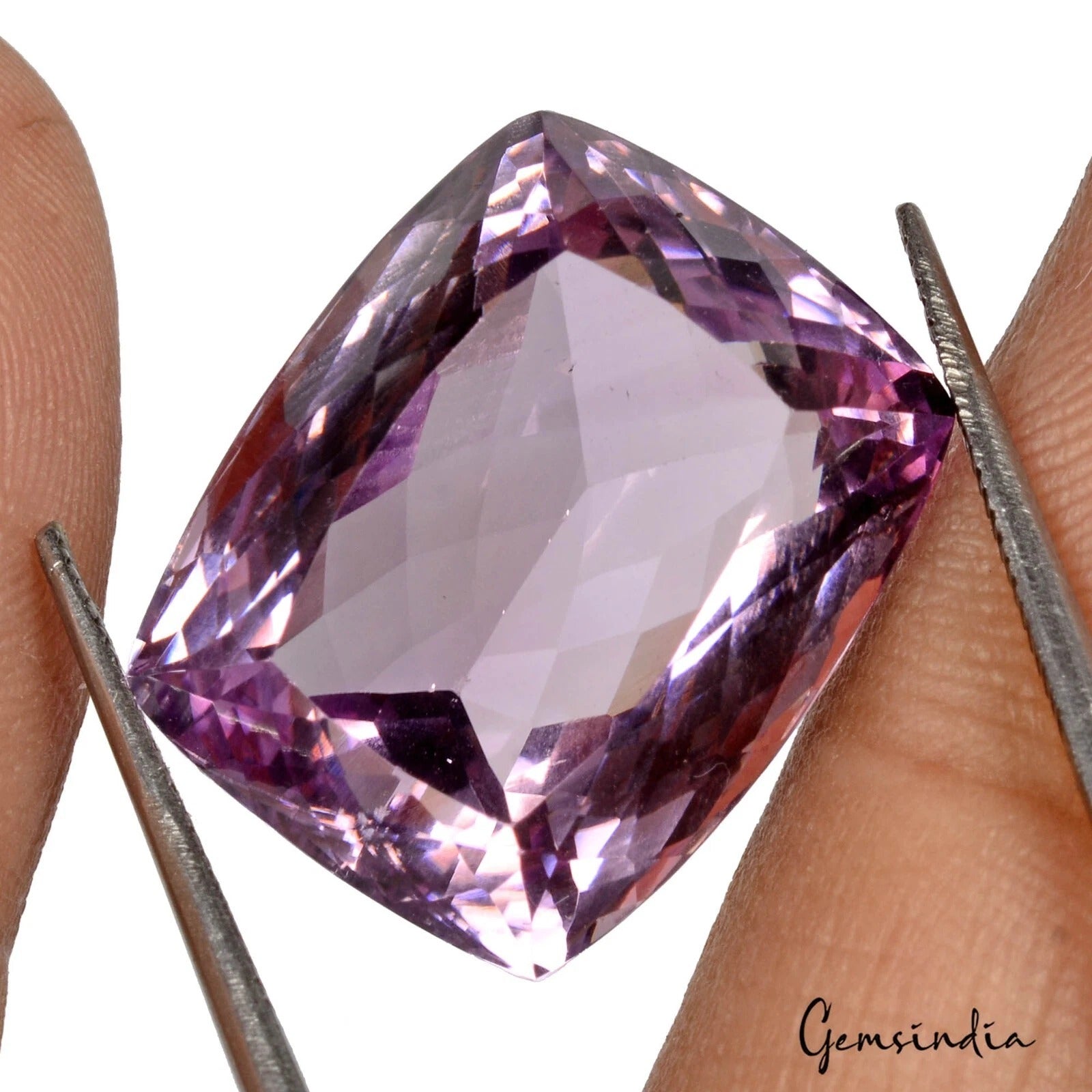 Amethyst Loose Gemstone, Untreated, Purple — 18 x 14 x 11mm, 24.40 Ct