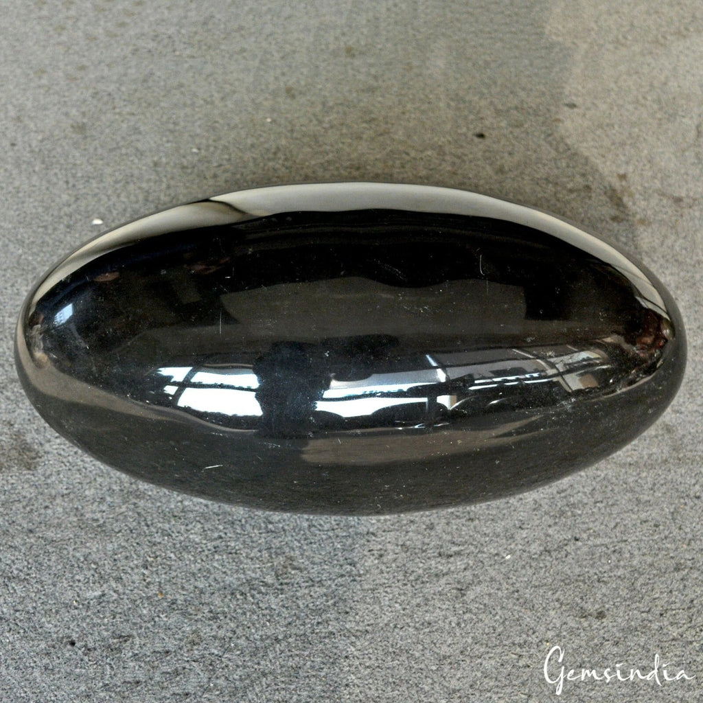 Superb Huge 15.5" Black Obsidian Crystal Healing High Polish Stone Lingam 22.2kg