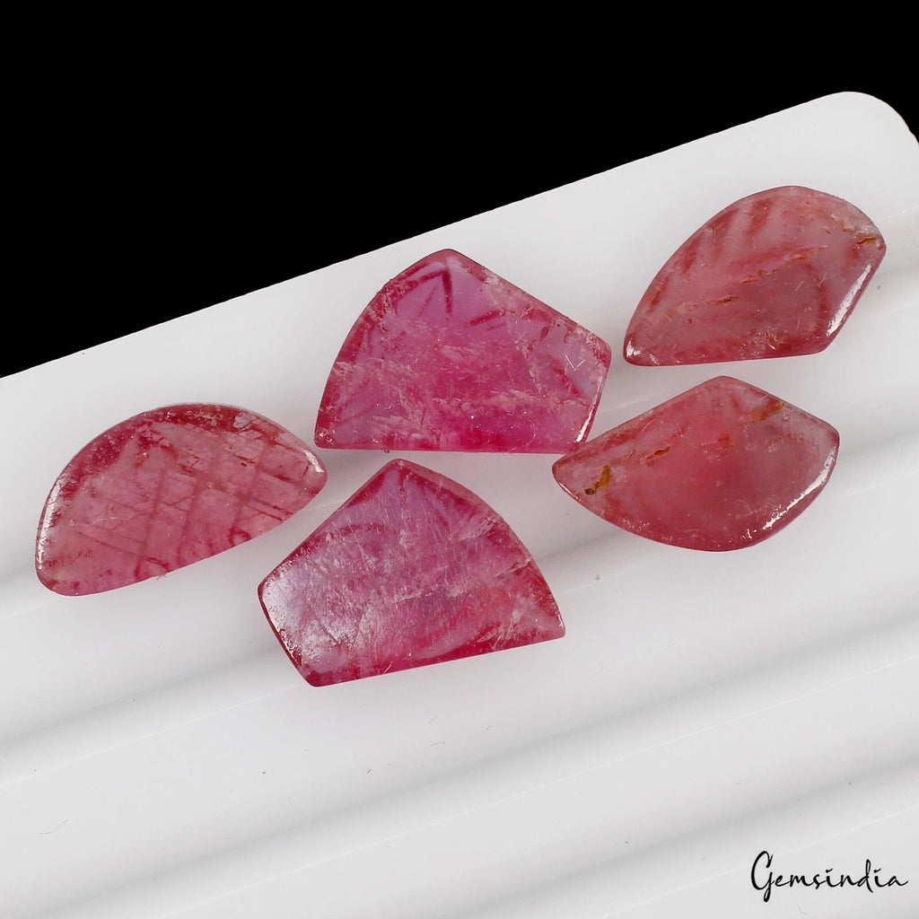 Ruby Loose Gemstone, Heated, Pink Red — 14mm, 35.30 Ct, Mozambique