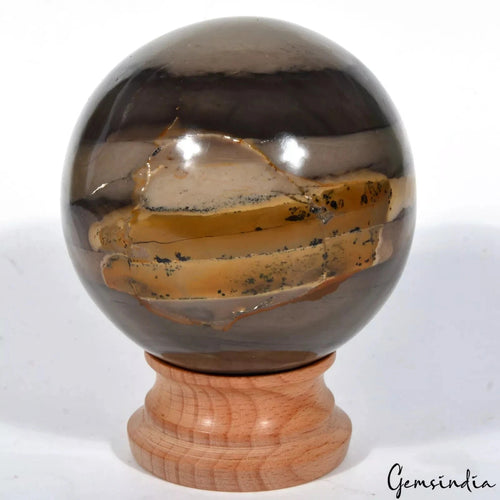 Agate Sphere — 76mm, 3100 Ct