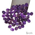 Amethyst Lot, Cabochon, Untreated, Purple — 50 Pieces, 9mm to 11mm, 200 Ct, Brazil
