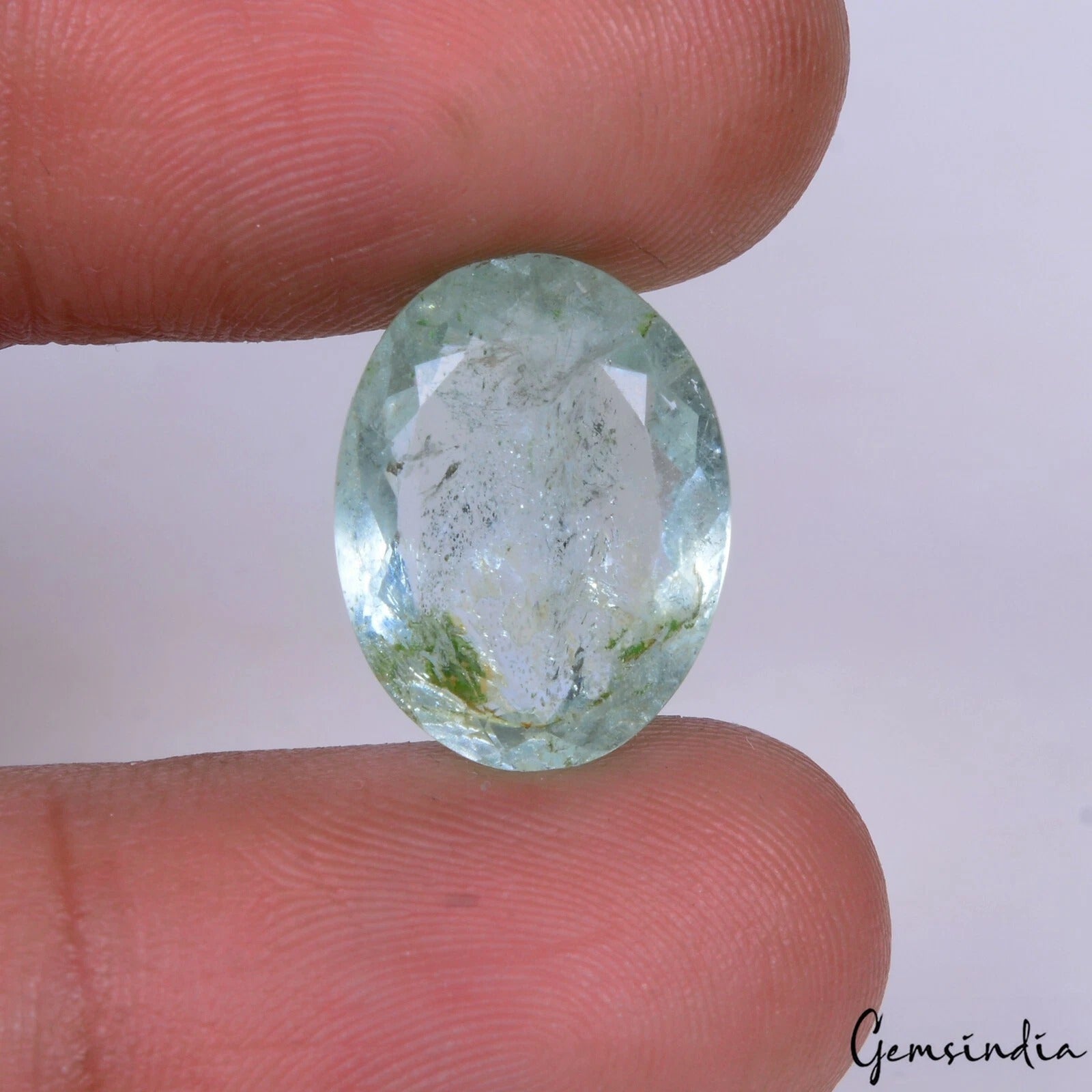 Aquamarine Loose Gemstone, Untreated, Blue — 16 x 12 x 5mm, 7.10 Ct
