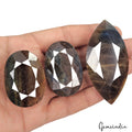 1160 Ct Natural Blue Brown Untreated Sapphire Mix Faceted Loose Gemstone Lot 3Pc