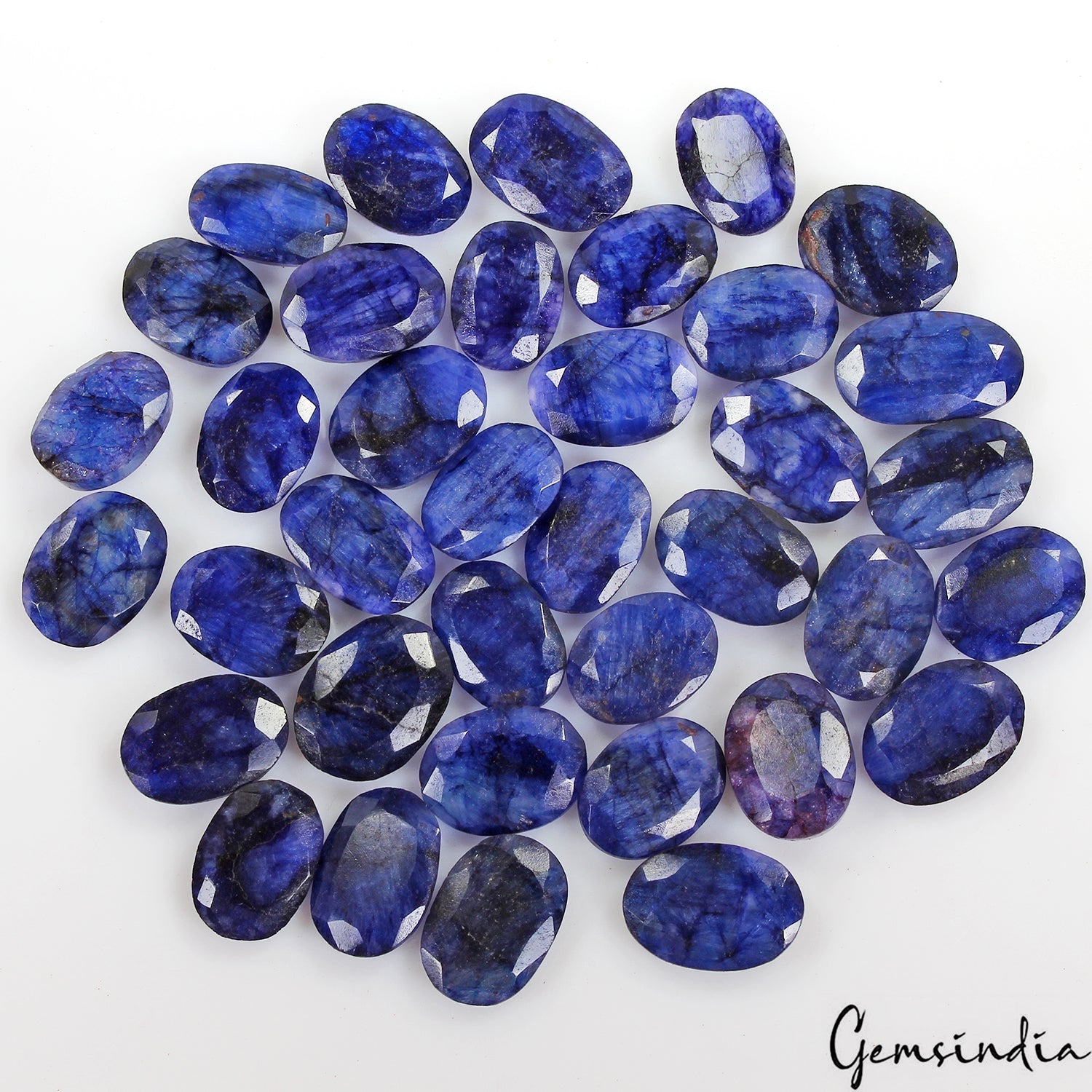 500 Ct Natural Blue Beryl Oval Cut Loose 18-21mm Gemstones For Jewelry ~37 Pcs