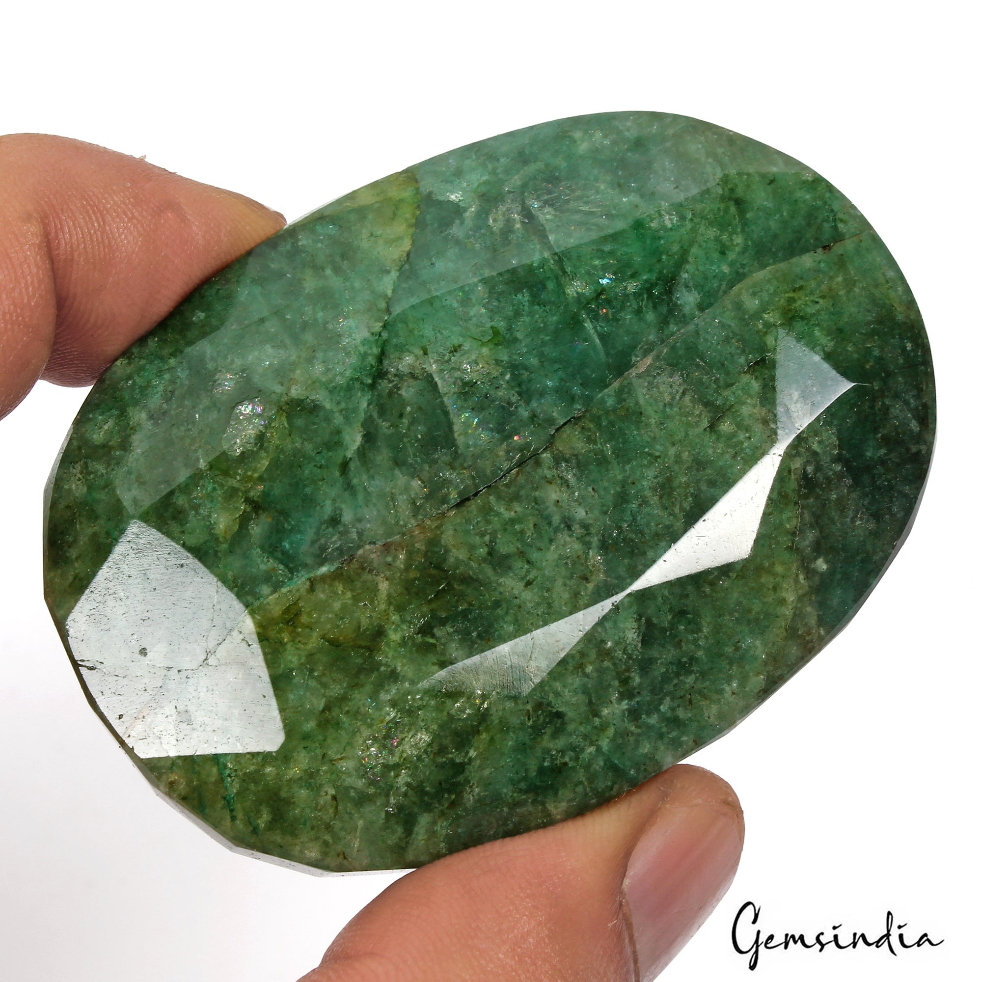 550 Ct Natural Green Brazilian Emerald Oval Cut Earth Mined Faceted Huge Gems