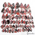 61 Pcs Natural Rhodochrosite Untreated 18-49mm Loose Cabochon Gemstones~ 2130 Ct