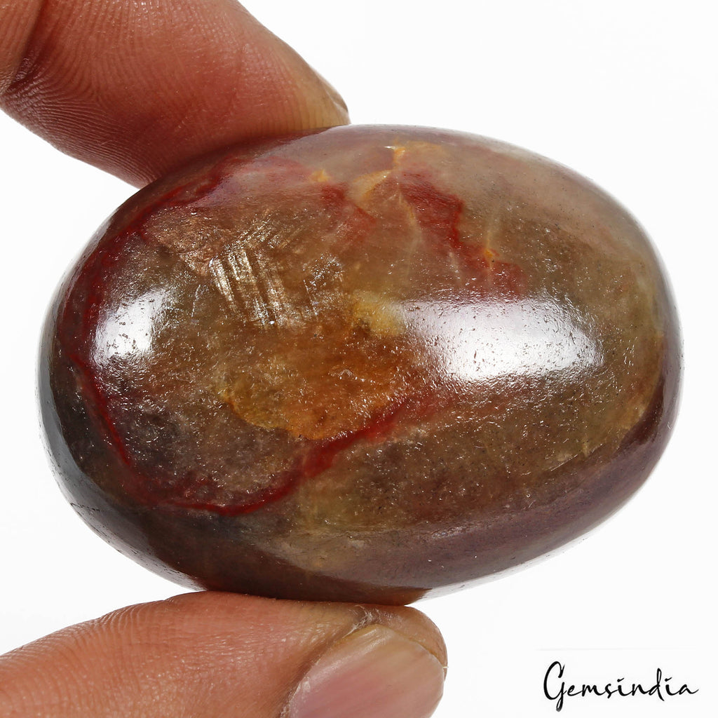 Sapphire Cabochon, Untreated, Bi Color — 45x33x17mm, 300 Ct, Madagascar