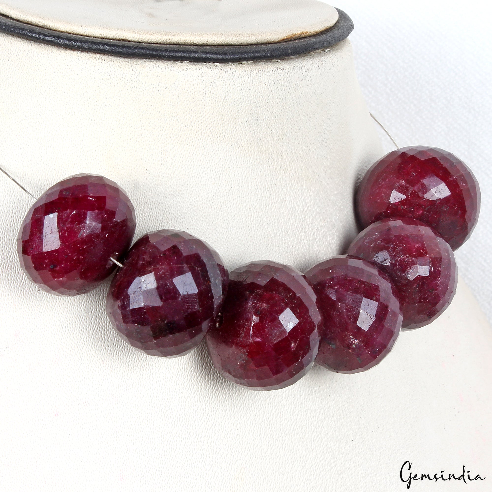 800 Ct Red Ruby Loose Beads Genuine Natural Grade AAA Gemstone Round cut 23-27mm