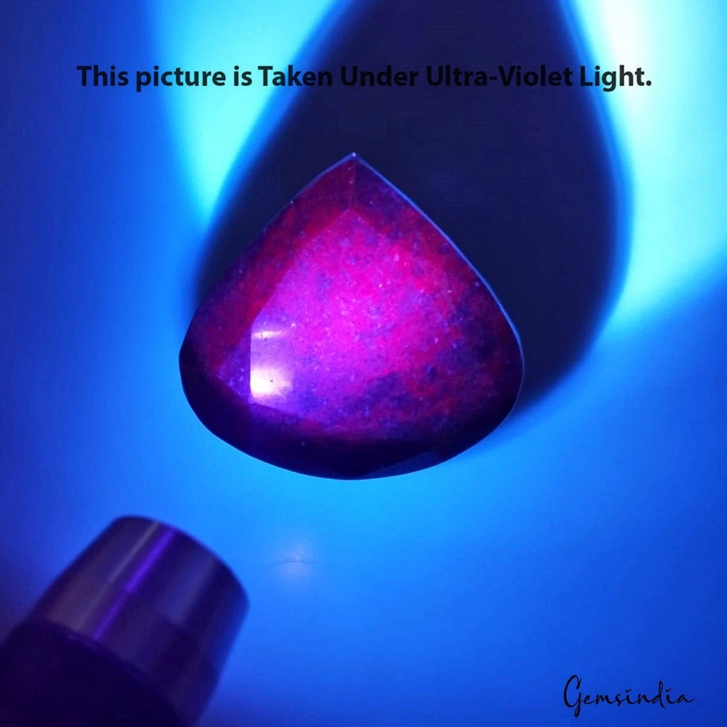 1450 Ct Natural Untreated Ruby Kyanite Pear Cut Huge Gemstone From Madagascar