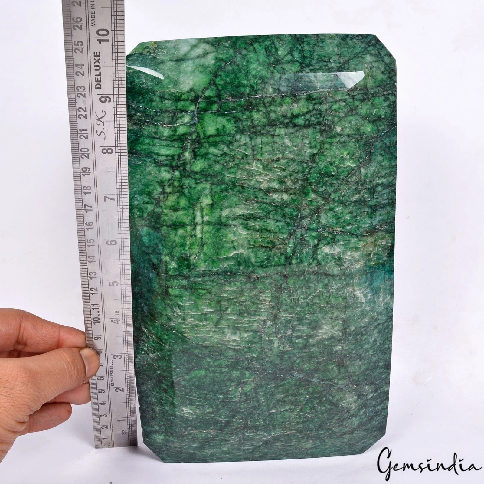 Huge 6.6Kg Natural Brazilian Green Emerald Earth Mined Museum Size Huge Gemstone