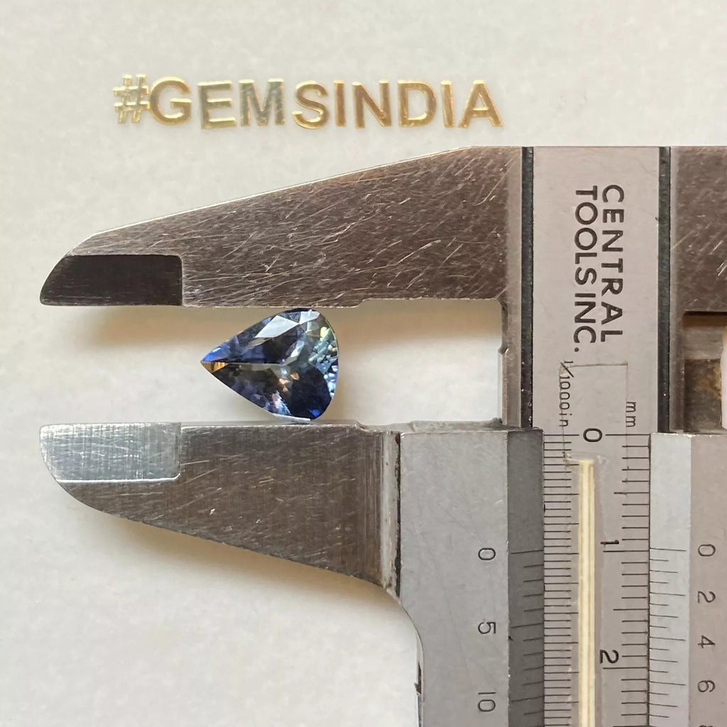 Natural D Block Tanzanite 3.35Ct Flawless Pear Cut Certified Best Loose Gemstone
