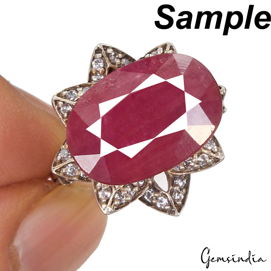 Certified 10.50 Ct Natural Red Ruby Oval Cut Faceted Loose Gems From Mozambique