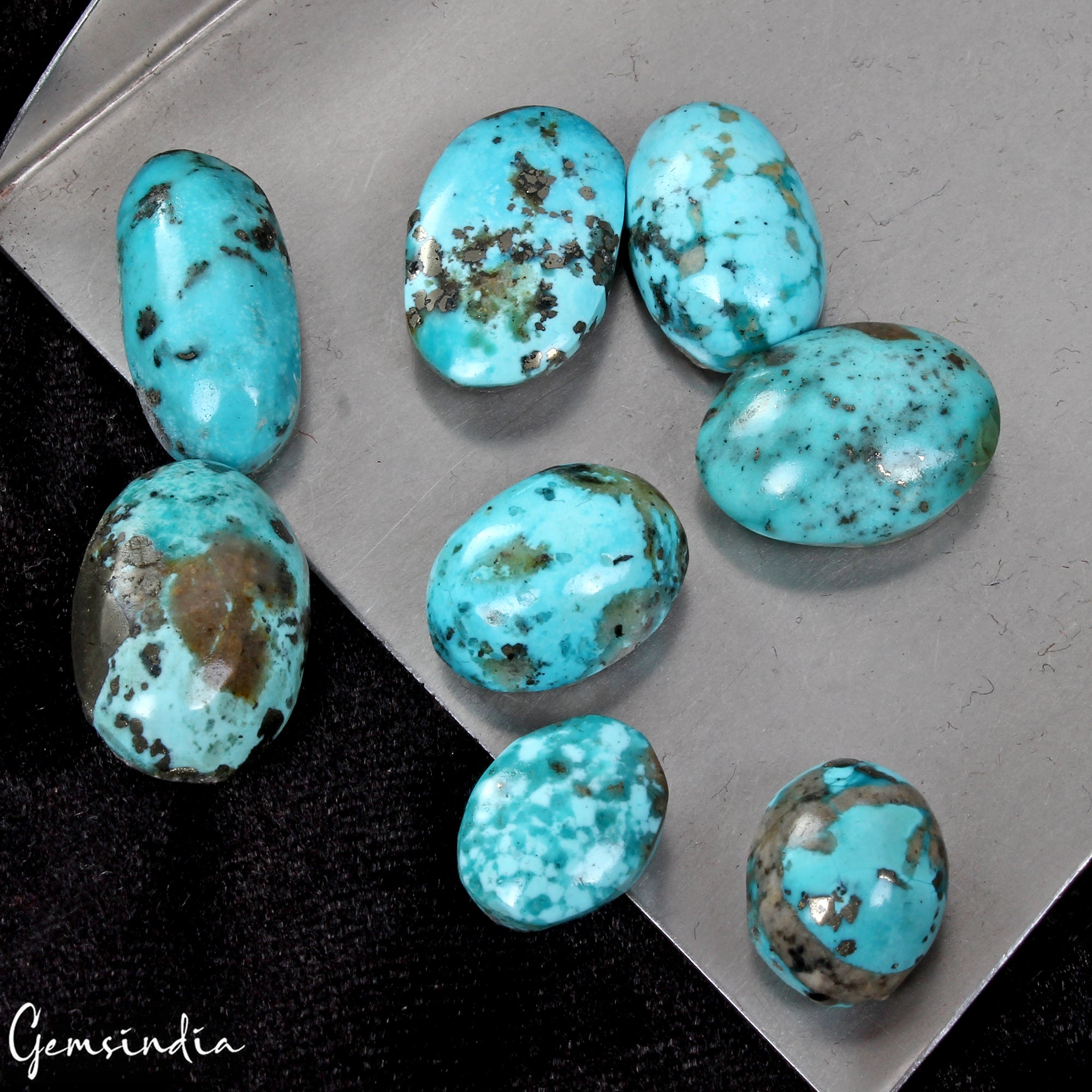 137.60 Ct Natural Hand Cut Blue Turquoise AAA Grade Untreated Cabochon Gemstones