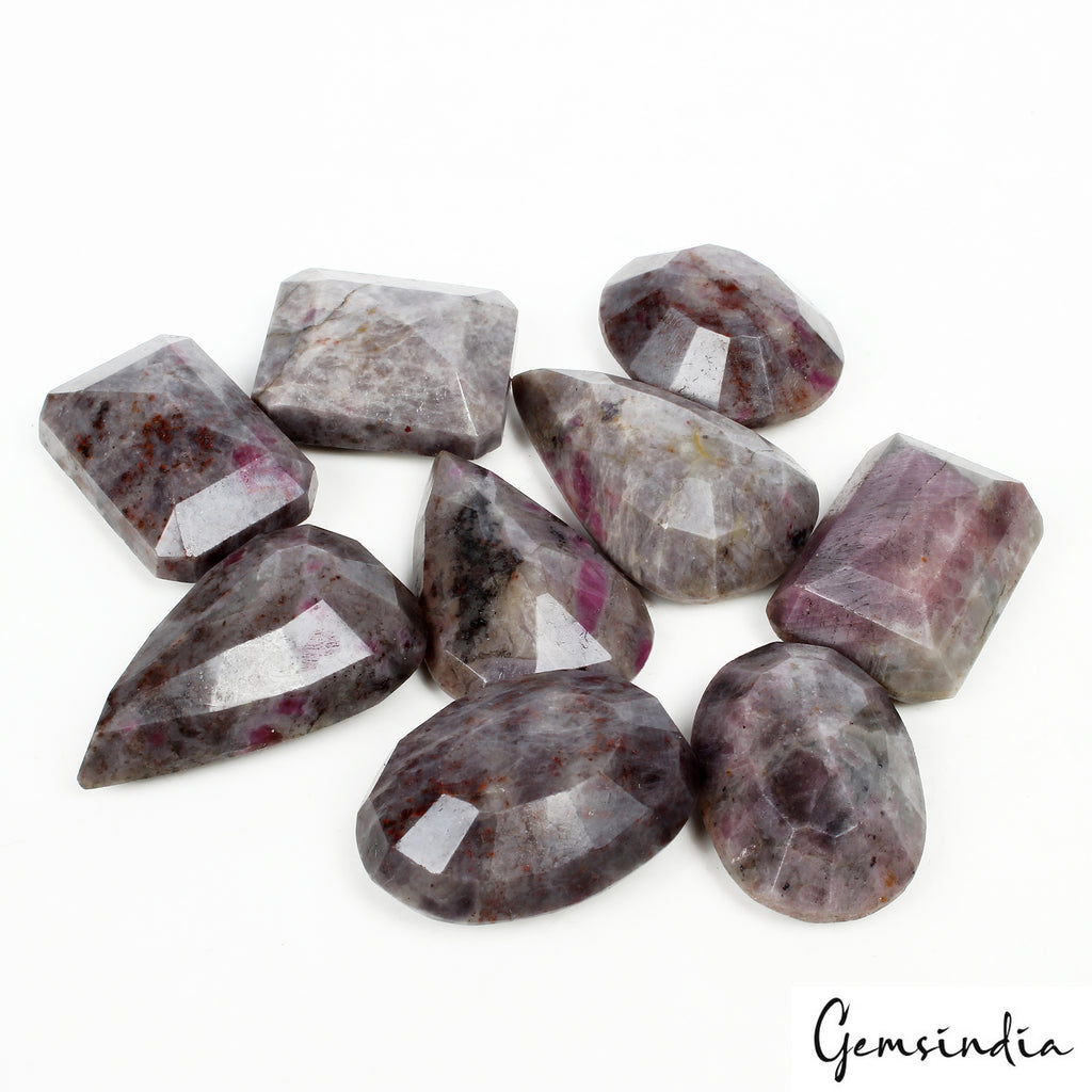 Ruby Lot, Loose Gemstone, Pear Cut, Untreated — 9 Pieces, 30mm to 42mm, 890 Ct