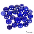 370 Ct/23 Pcs Natural Gold Pyrite Blue Lapis Lazuli Round Loose Gems for Jewelry