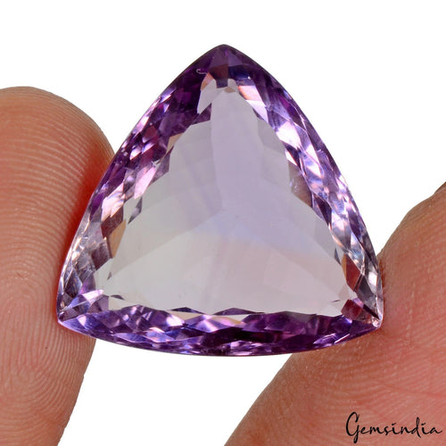 Amethyst Loose Gemstone, Untreated, Purple — 20x20x9mm, 23.50 Ct, Brazil