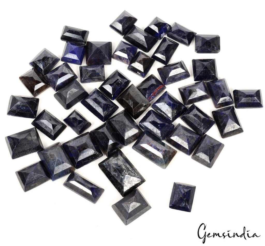 500 Ct Natural Blue Sapphire Baguette Cut Loose 10-20mm Madagascar Gemstones~45P