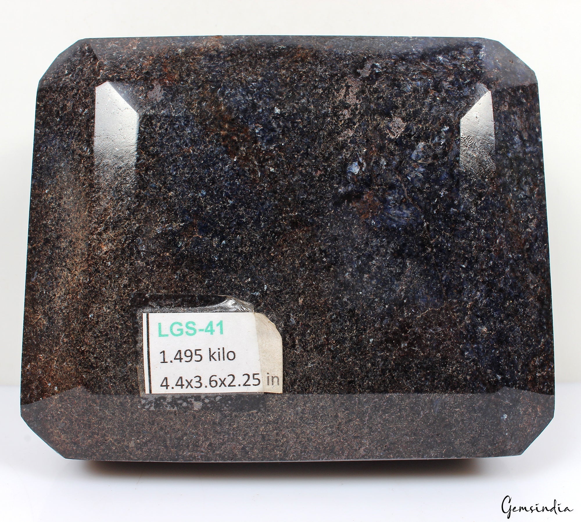 1.5 kilo Large Natural Blue Sapphire Octagon Cut Earth Mined Loose Gemstone Gift