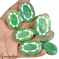 1970 Ct Natural Green Emerald From Brazil Mix Cut Loose 37-49mm Gemstones ~13 Pc