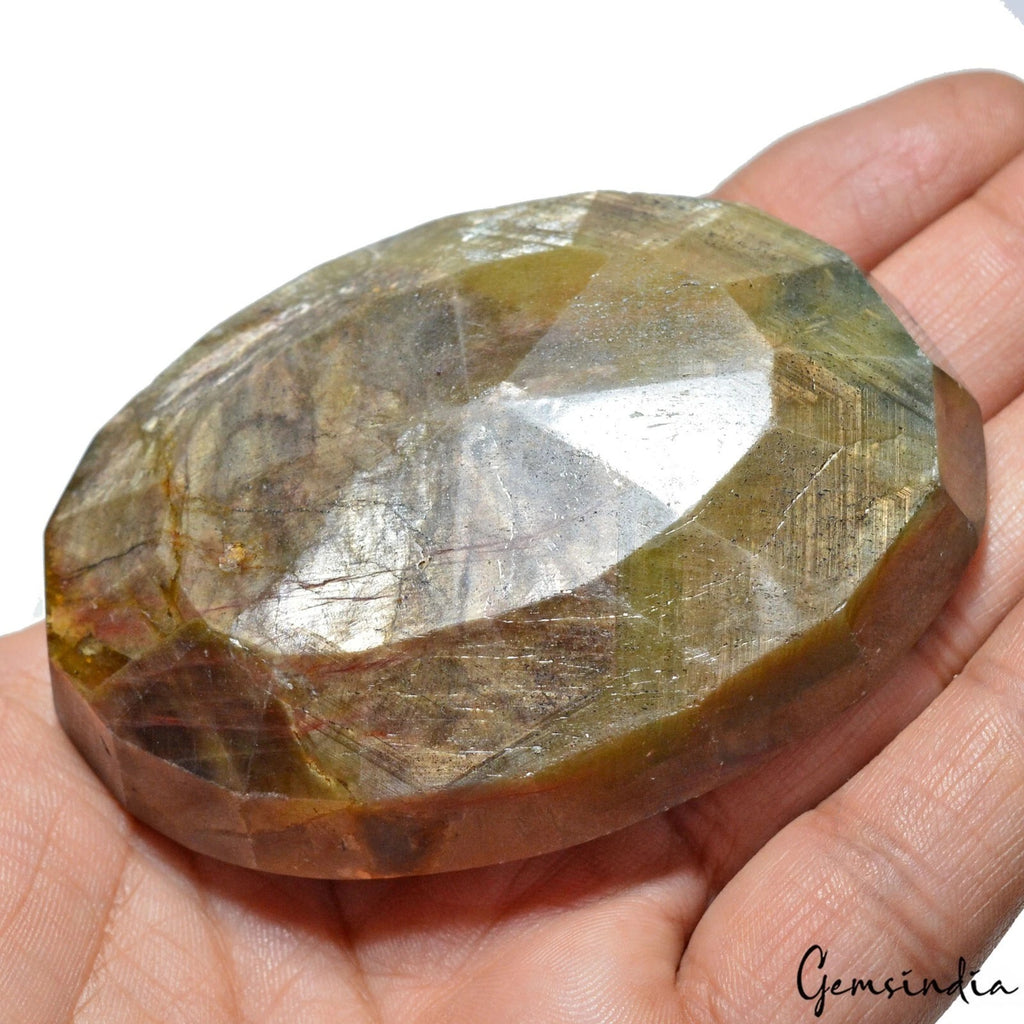 Sapphire Loose Gemstone, Untreated, Brown — 78x56x22mm, 1140 Ct