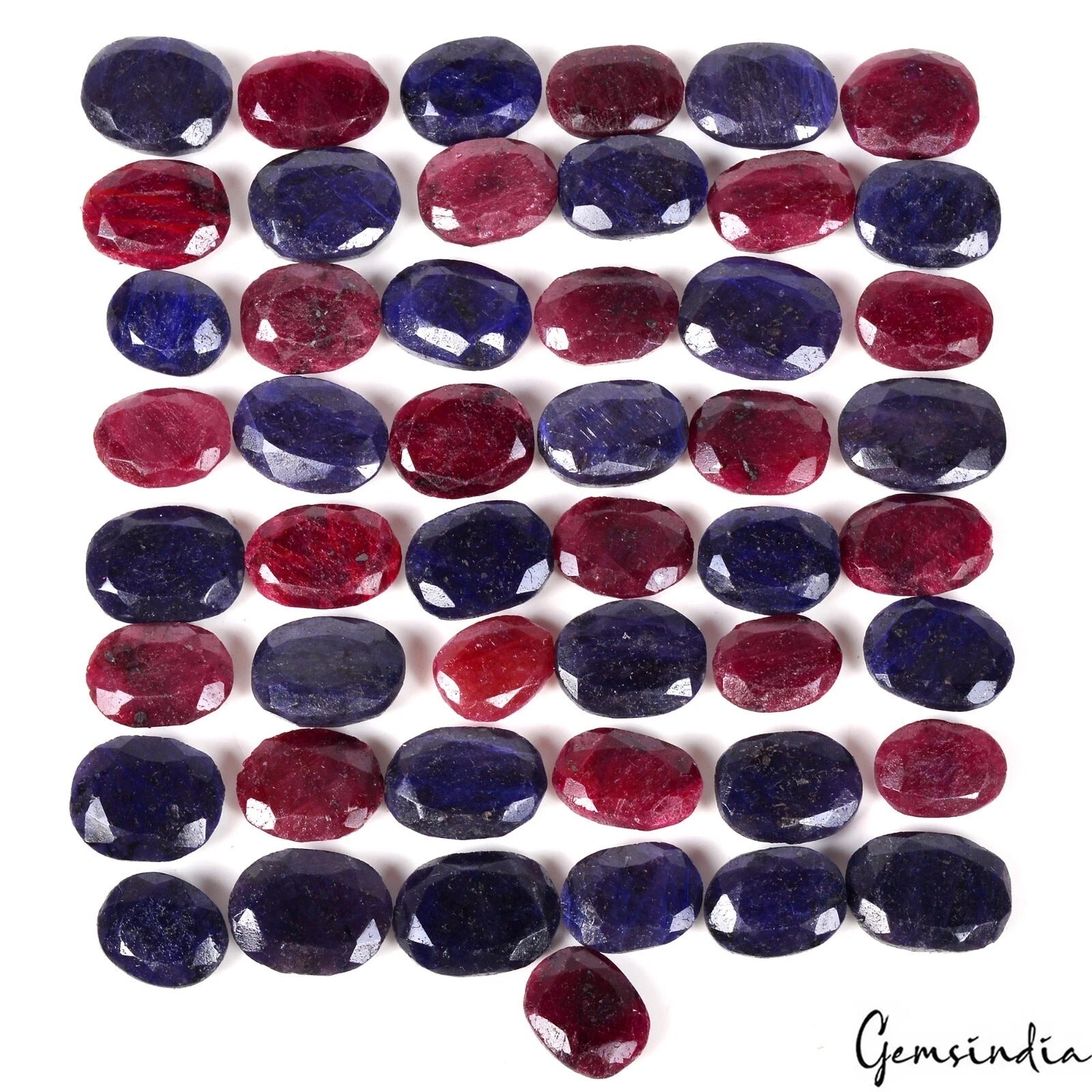 1000 Ct/14mm-20mm Natural Ruby Sapphire Oval Cut Loose Madagascar Ring Size Gems