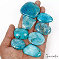 640 Ct/8 Pcs Natural Spiderweb Blue Turquoise Mix Loose Wholesale Gemstone Lot